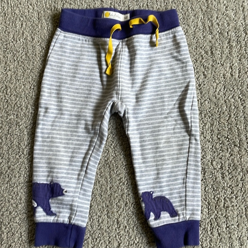Baby Boden bear detail pants